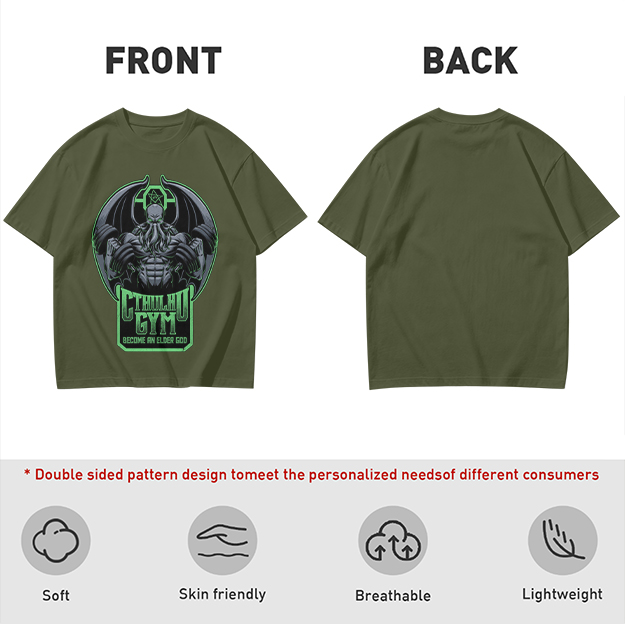 Cthulhu Gym Become An Elder God Graphic T-Shirt