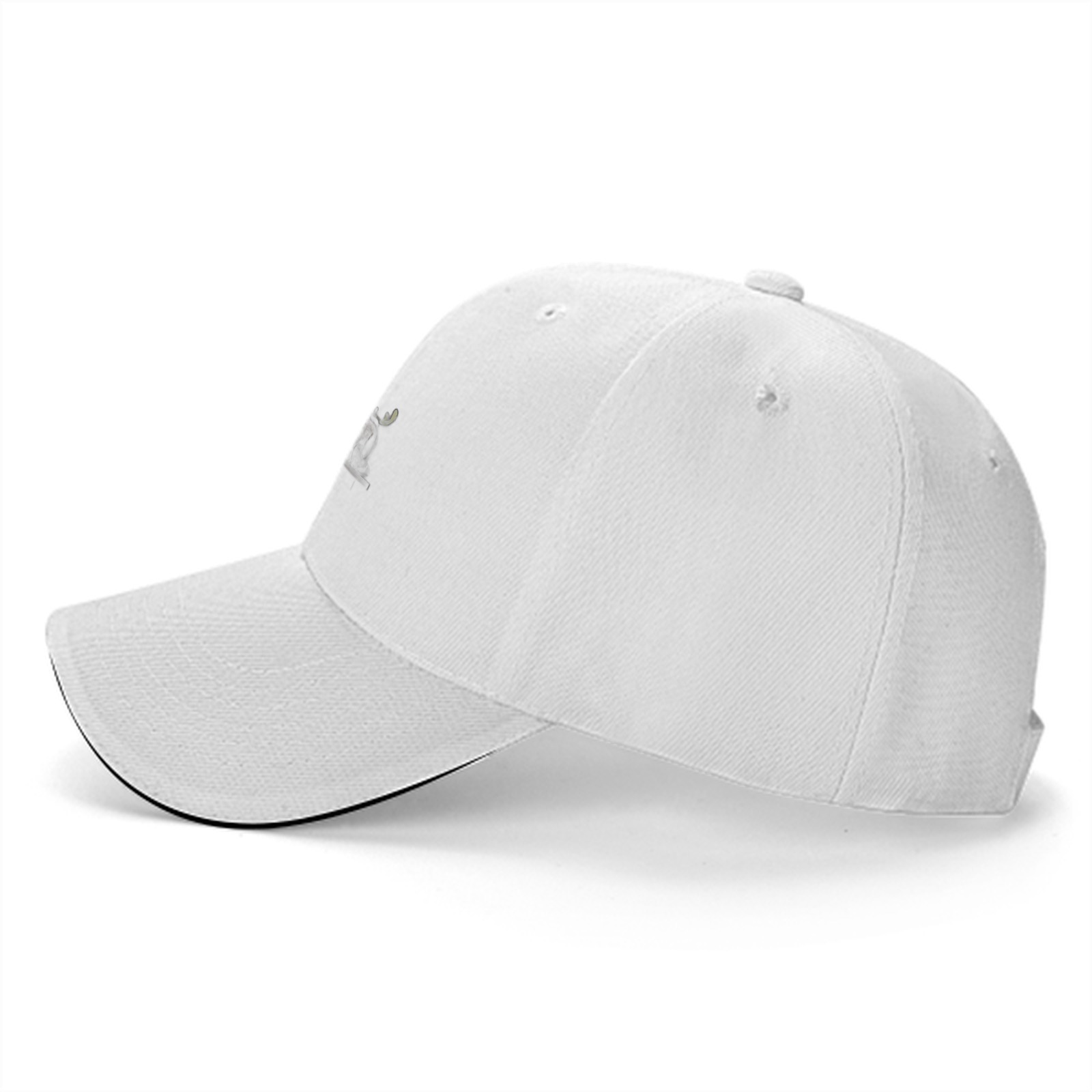 Black Baseball Cap With Grinch Stealing Christmas Tree Design