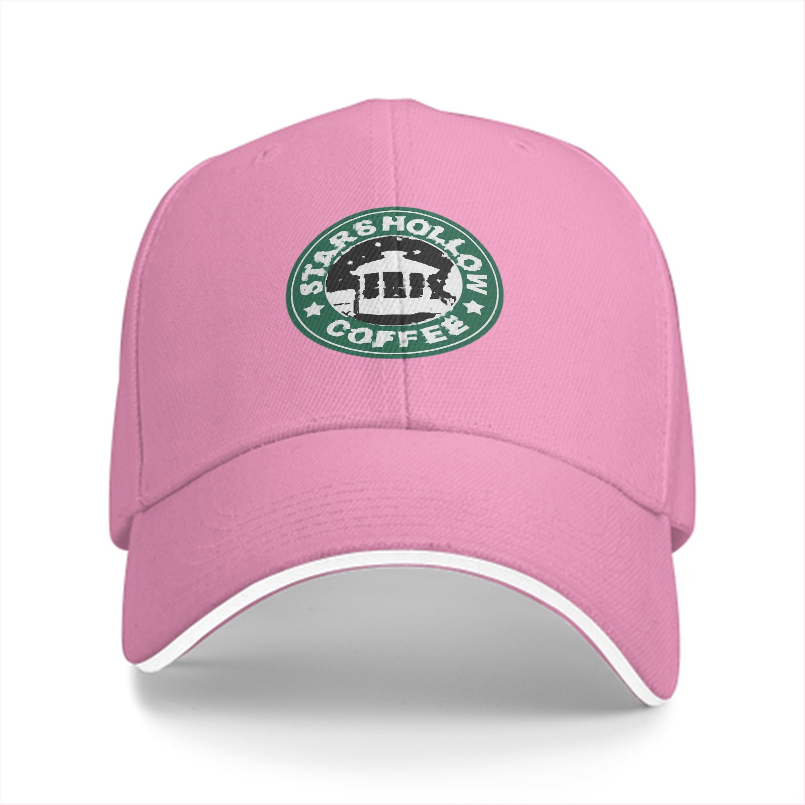 Black Baseball Cap With Stars Hollow Coffee Logo