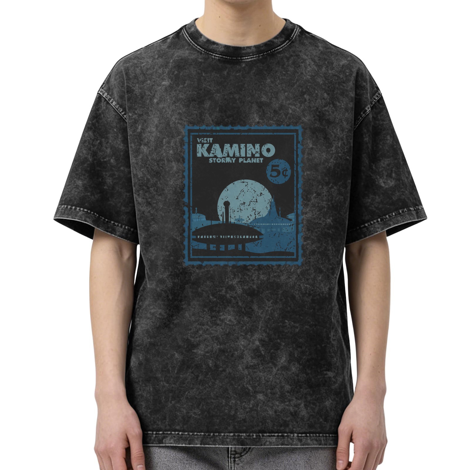 Visit Kamino Stormy Planet Vintage Graphic T-Shirt