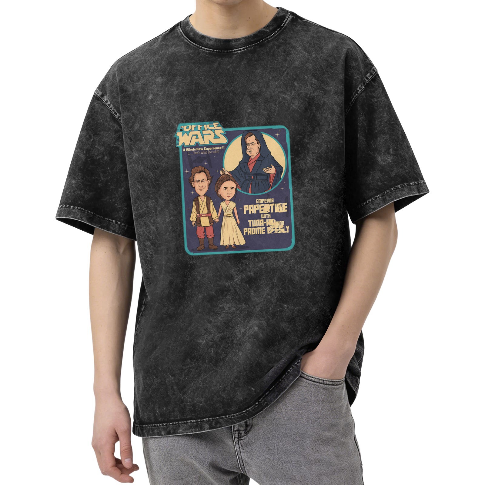 Office Wars Parody T-Shirt with The Office Star Wars Crossover Art