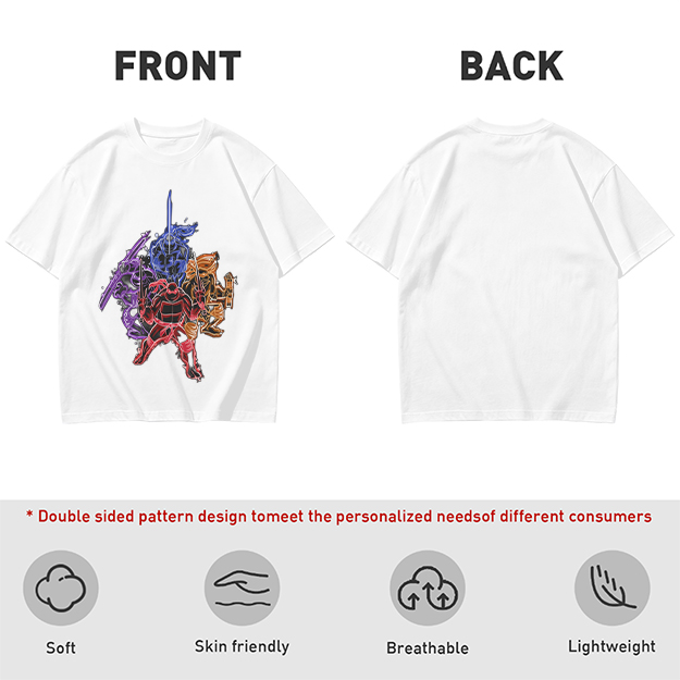 Olive T-shirt with Neon Teenage Mutant Ninja Turtles Graphic