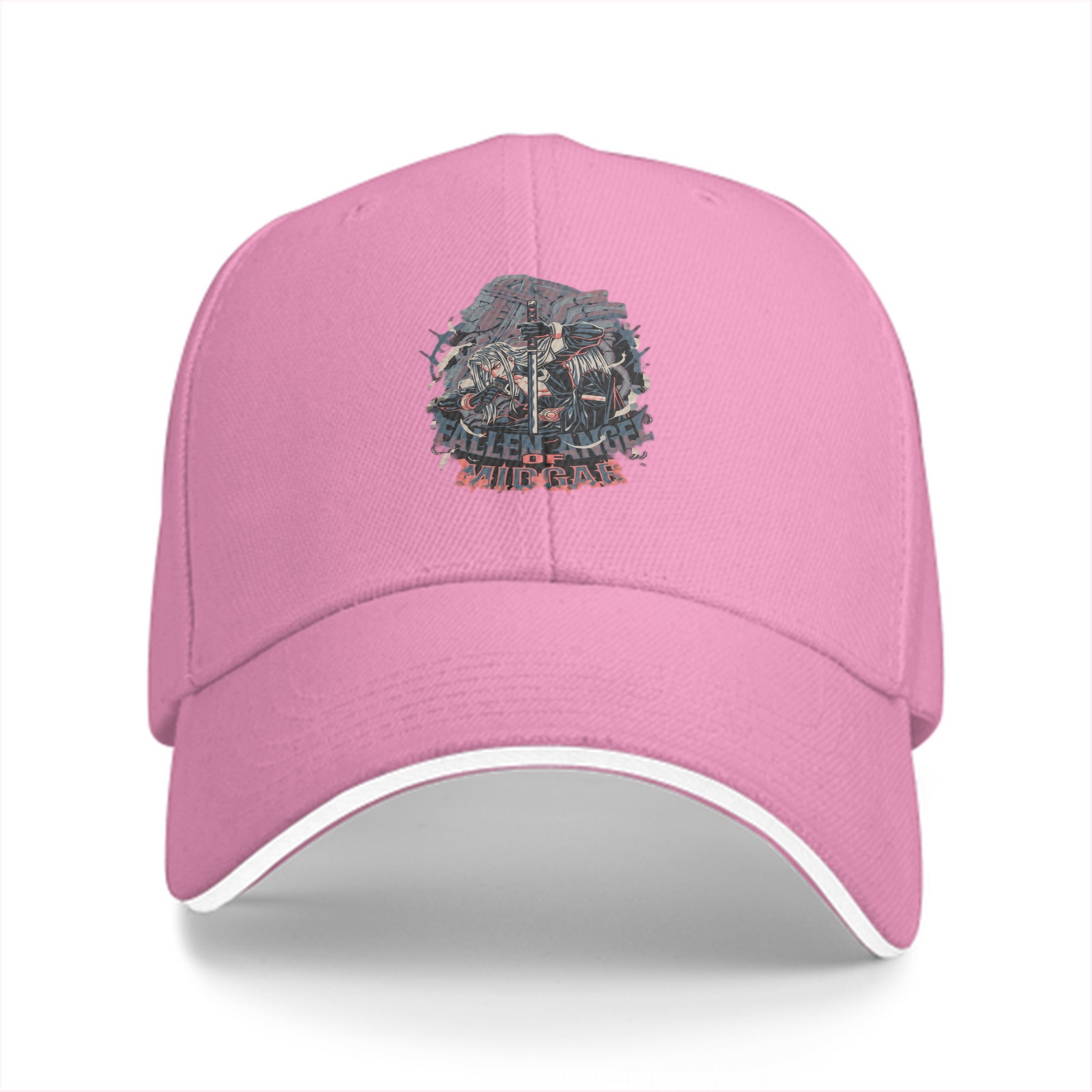 Fallen Angel of Midgar Graphic Black Baseball Cap