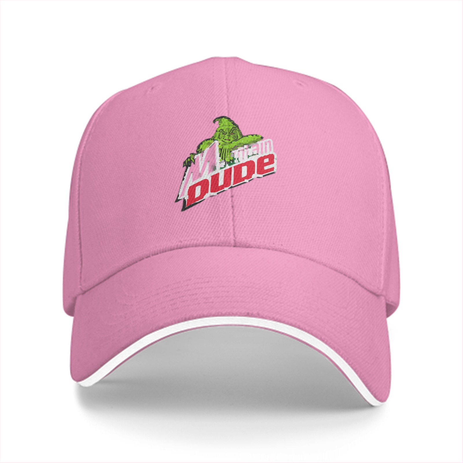 Black baseball cap with Mountain Dude graphic print