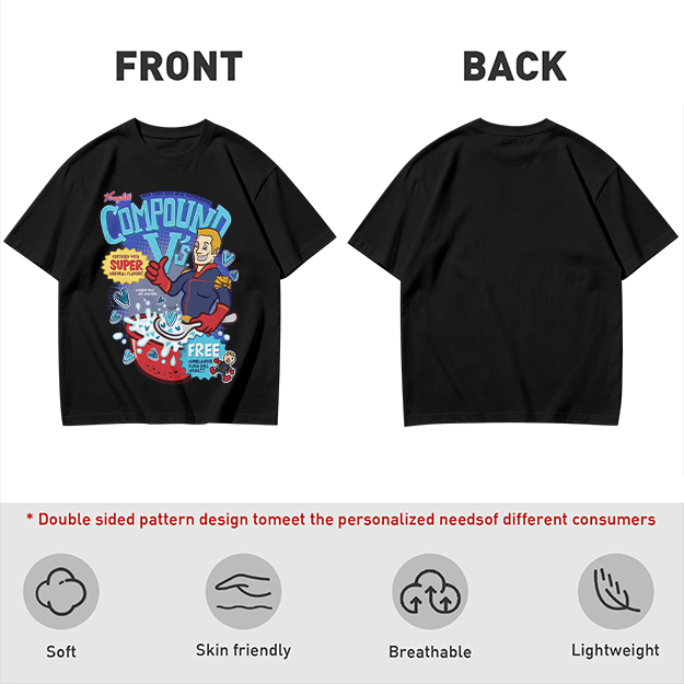 Compound V's Cereal Themed Superhero Graphic T-Shirt