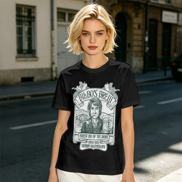 Bilbo's Brew Finest Ale of the Shire Themed T-Shirt