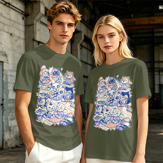 Animal Crossing Character Group Graphic Tee