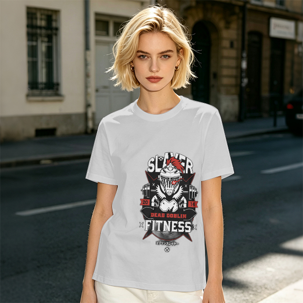 Goblin Slayer Fitness Themed Olive Graphic T-Shirt