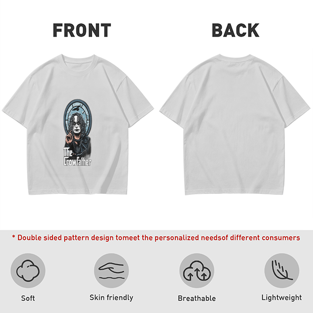 Olive Graphic T-Shirt Featuring The Crowfather Design