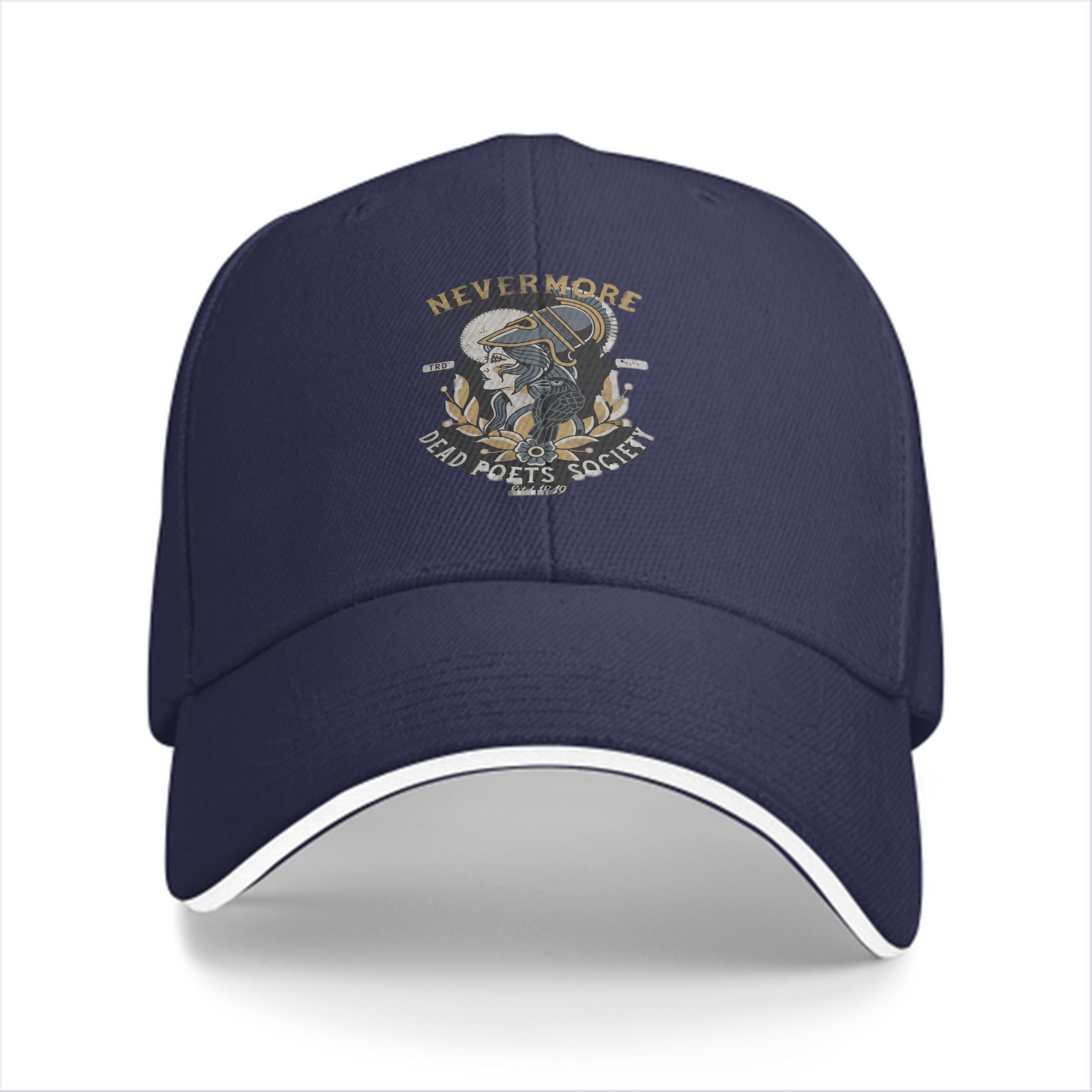 Nevermore Dead Poets Society Graphic Black Baseball Cap