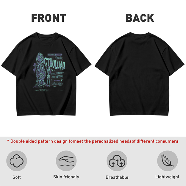 Cthuluau Tiki Terror Graphic T-Shirt Design