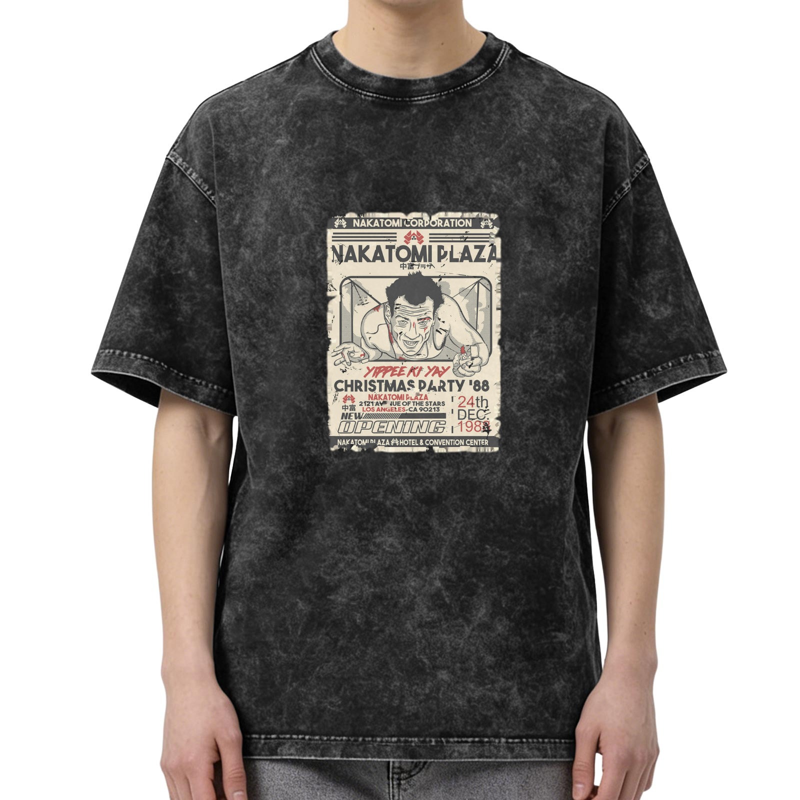 Nakatomi Plaza Christmas Party 88 Vintage Graphic T-Shirt