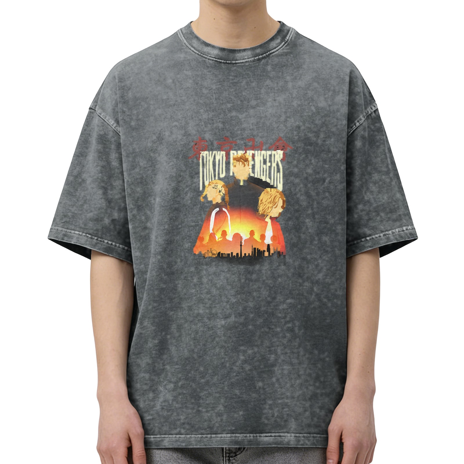 Tokyo Revengers Anime Graphic Vintage Wash T-Shirt