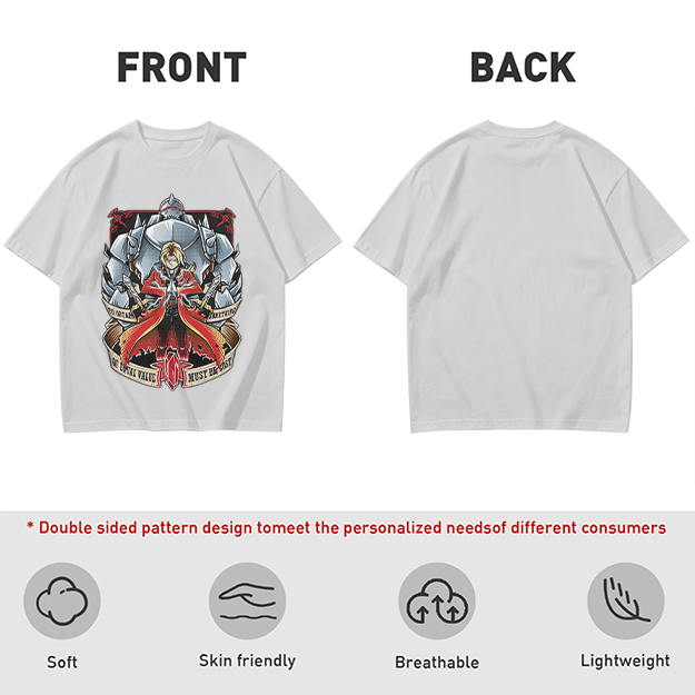 Fullmetal Alchemist Elric Brothers Graphic T-Shirt
