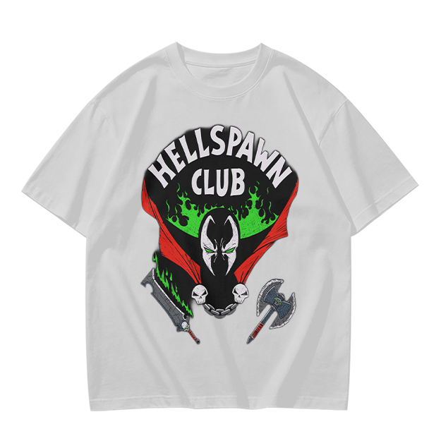 Hellspawn Club Graphic Print Olive T-Shirt