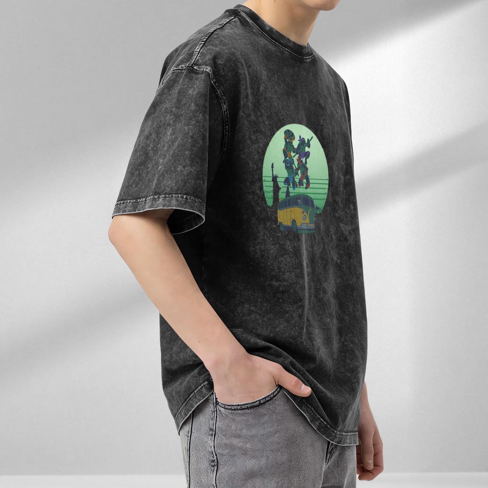 Teenage Mutant Ninja Turtles Graphic Stonewashed T-Shirt