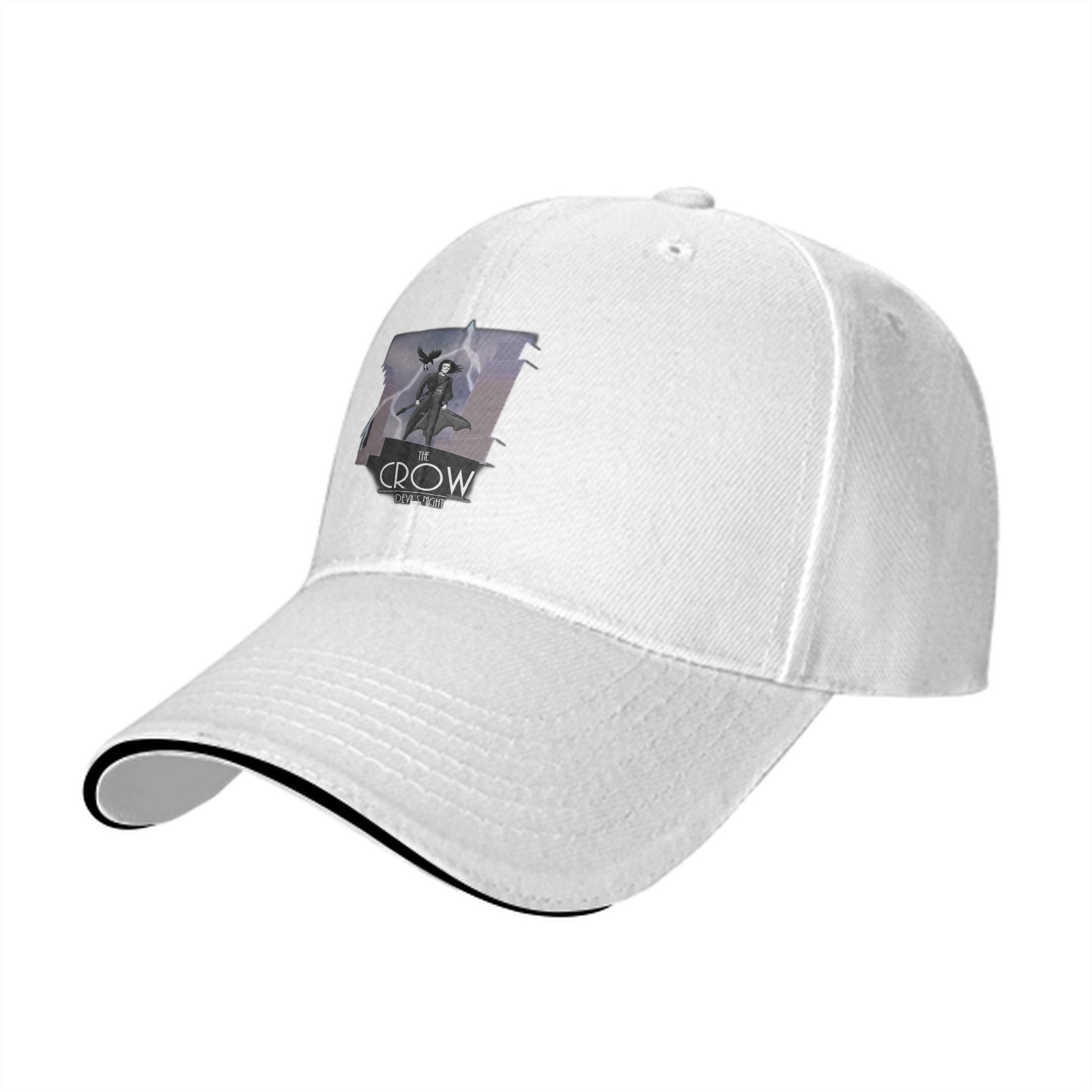 The Crow Devil's Night Graphic Black Baseball Cap