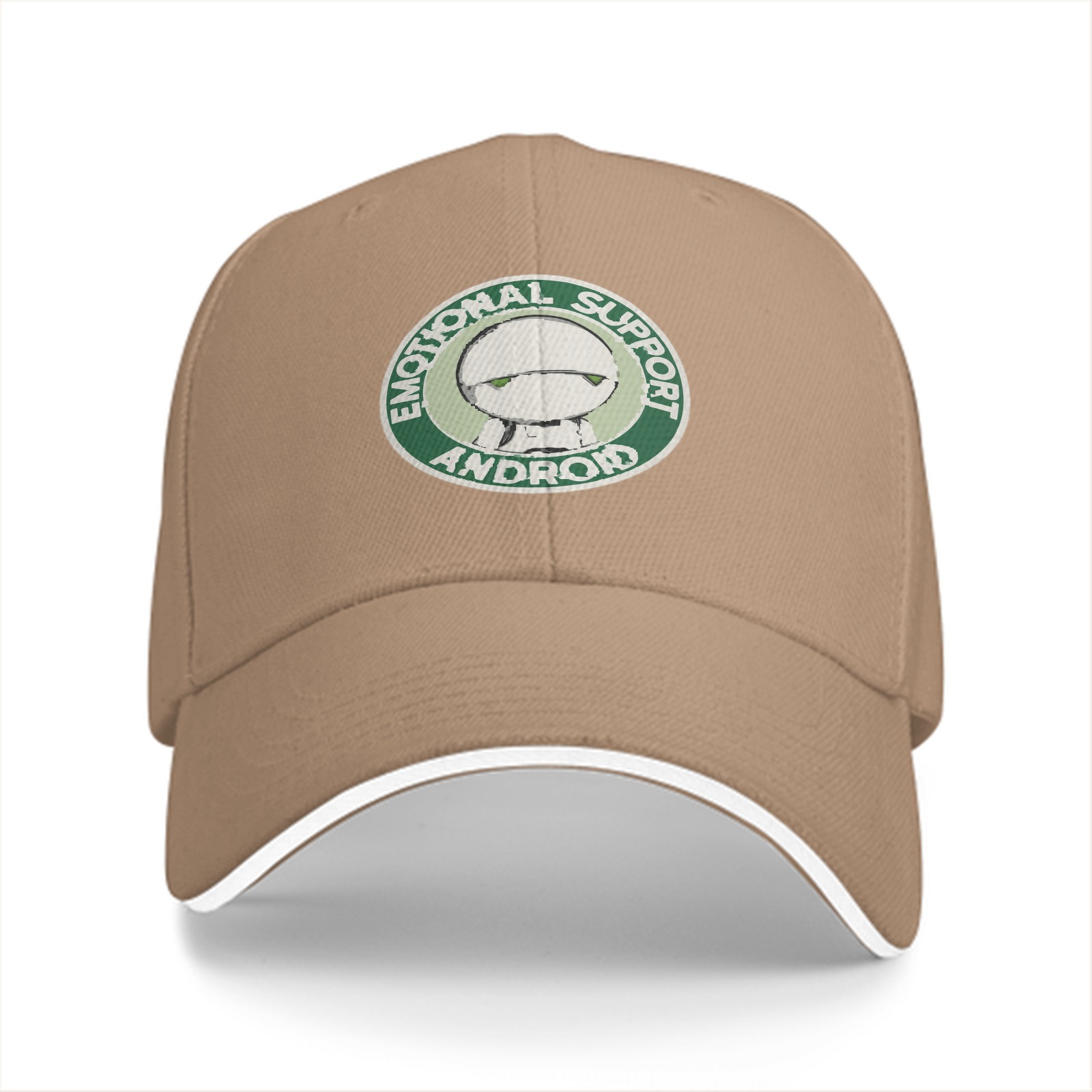Emotional Support Android Marvin Black Baseball Cap