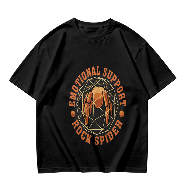 Emotional Support Rock Spider Graphic T-Shirt Design
