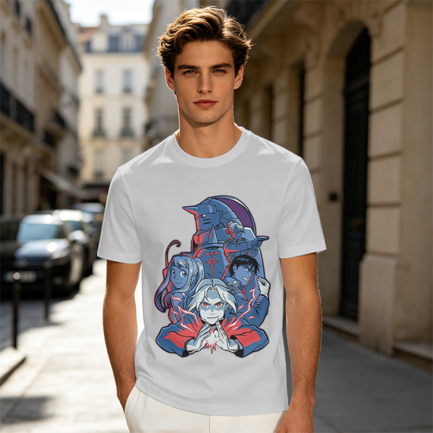Fullmetal Alchemist Character Group Graphic T-Shirt